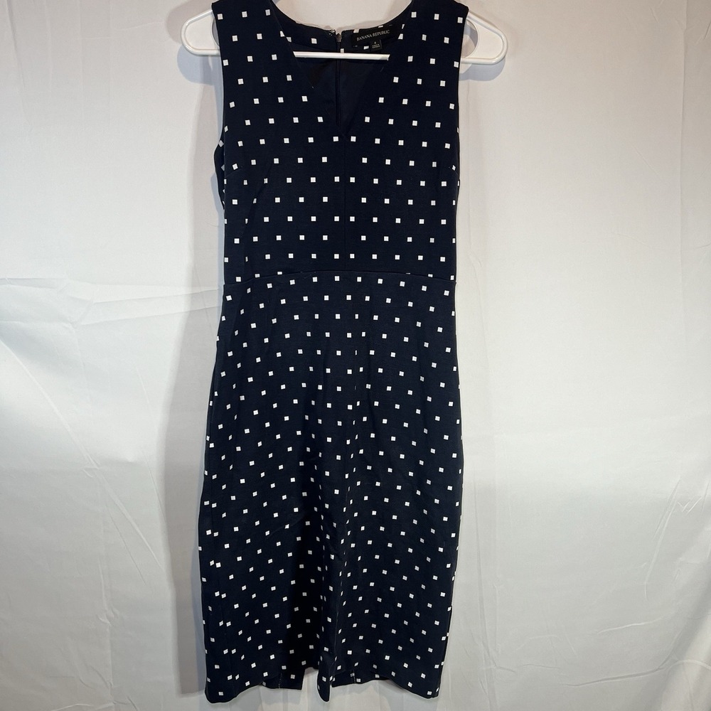 Banana Republic Size‎ 4 Sleeveless Sheath Dress Zip Closure Professional